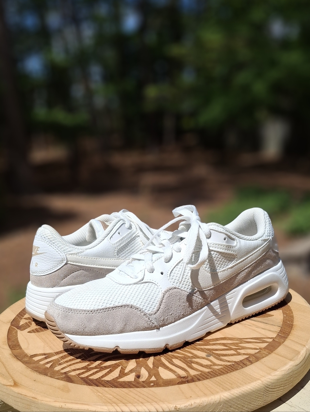Nike Women's Air Max SC Air Cushion White/Tan Heritage Sneaker Size 9.5
